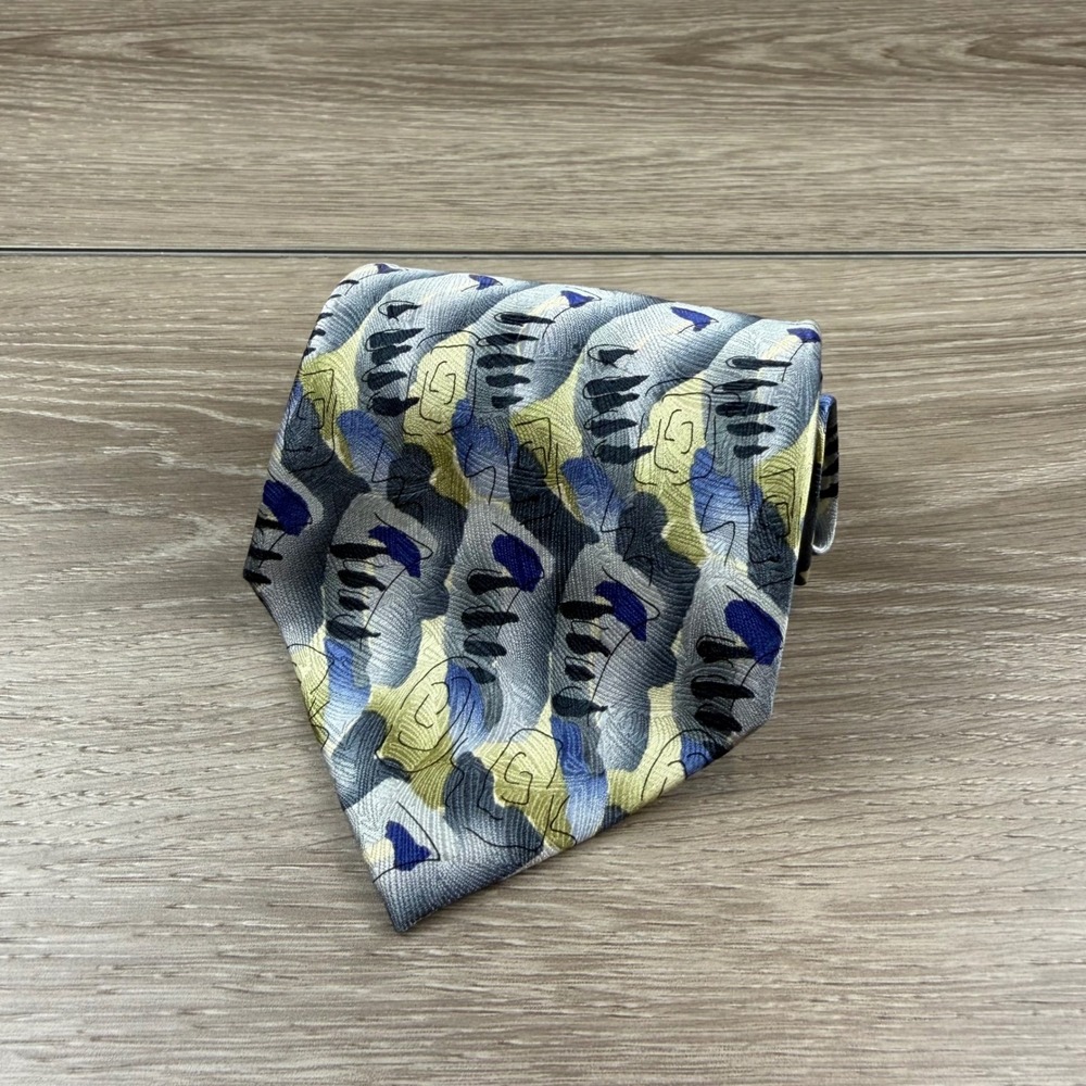 J. Garcia Mens Necktie Courtyard Performance Collection 15 Abstract Multi OS